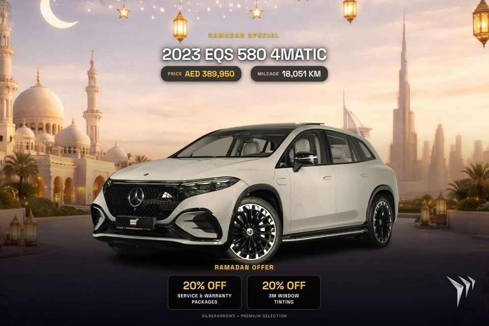 Mercedes-Benz EQS 580 EMC Mercedes-Benz Warranty and Service Package 0% Downpayment AED 5,174 P/M