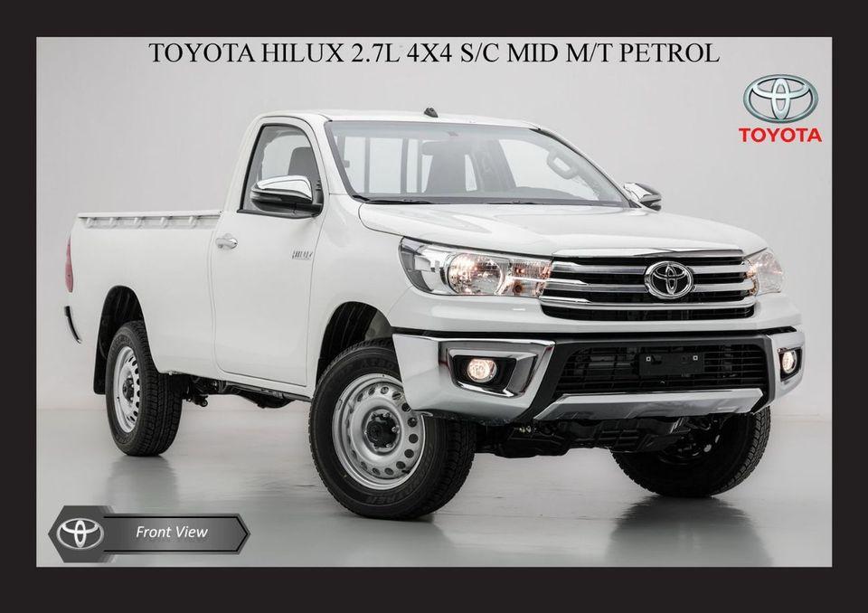 Toyota Hilux #Ke TOYOTA HILUX 2.7L 4X4 S/C MID M/T PTR 2026 Export Only
