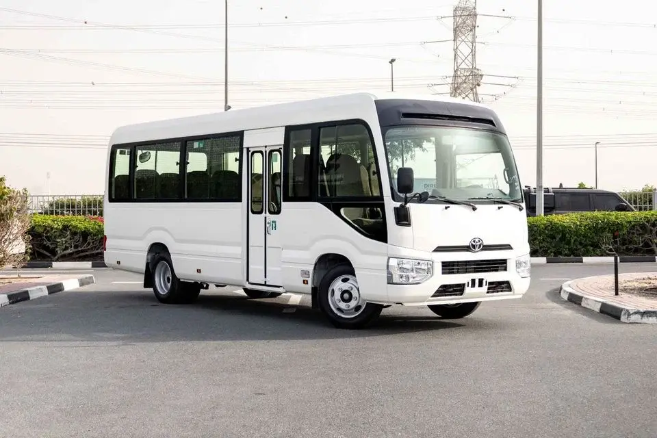 Toyota Coaster 23 Seater 4.2L - White Inside Grey Export Only