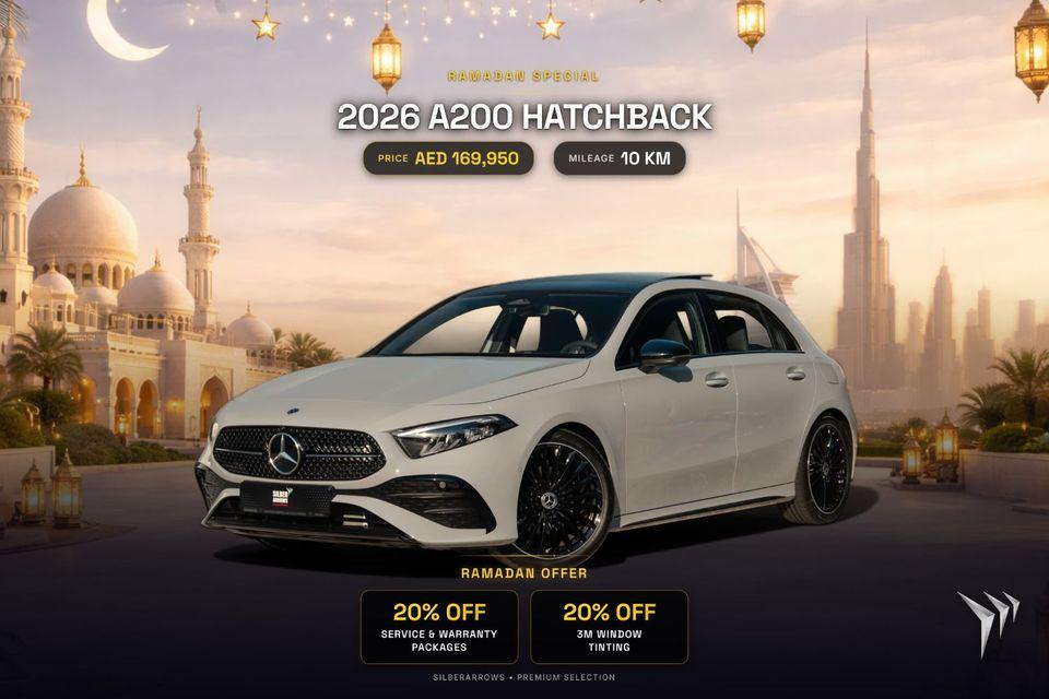 Mercedes-Benz A 200 AMG RAMADAN OFFER 0% Down Mercedes-Benz Service and Warranty Package AED 2,443 P/M