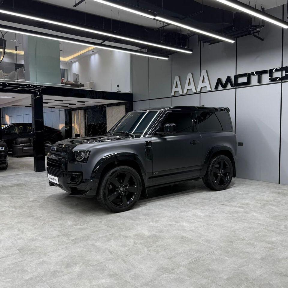 Land Rover Defender 90 X P525 V8 5.0L Supercharged European Specs 3 Years Warranty & Service Carpathian Grey