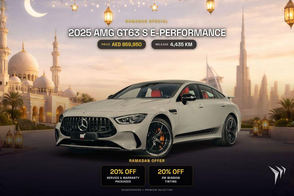 Mercedes-Benz GT 63 S AMG GT 63 S E-PERFORMANCE Gargash Service and Warranty Package 0% Downpayment AED 12,362 P/M