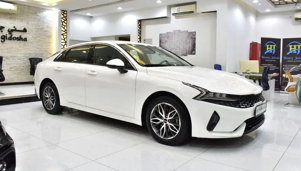 Kia K5 EXCELLENT DEAL for our KIA K5 ( 2022 Model ) in White Color GCC Specs