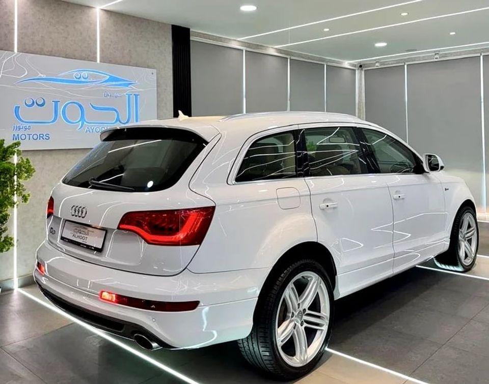 Audi Q7 55 TFSI quattro S Line 2.0L AMAZING WHITE S_LINE V6 FULL OPINION GCC 7 SEATS ACCIDENT FR