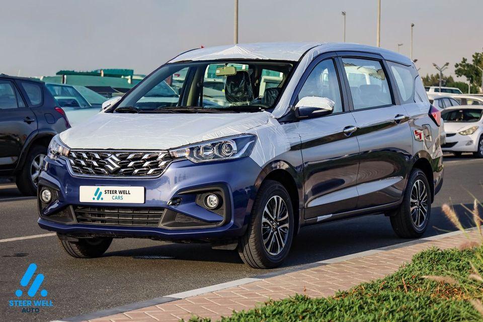 Suzuki Ertiga GLX 2026 GCC Specs 7-Seater Comfort Petrol AT 6 Airbags Oxford Blue Best Price