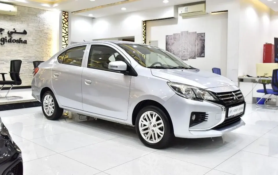 Mitsubishi Attrage EXCELLENT DEAL for our Mitsubishi Attrage ( 2021 Model ) in Silver Color GCC Specs