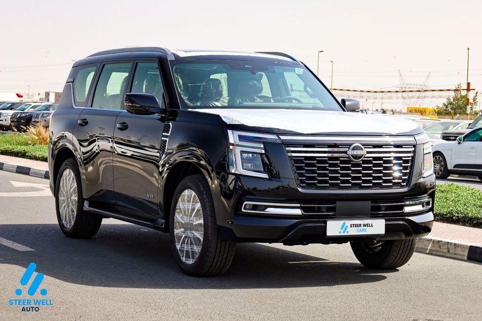 Nissan Patrol LE Platinum GCC 3.5L V6 AWD 9AT 8-Seater SUV Height Control Red Inter Export only