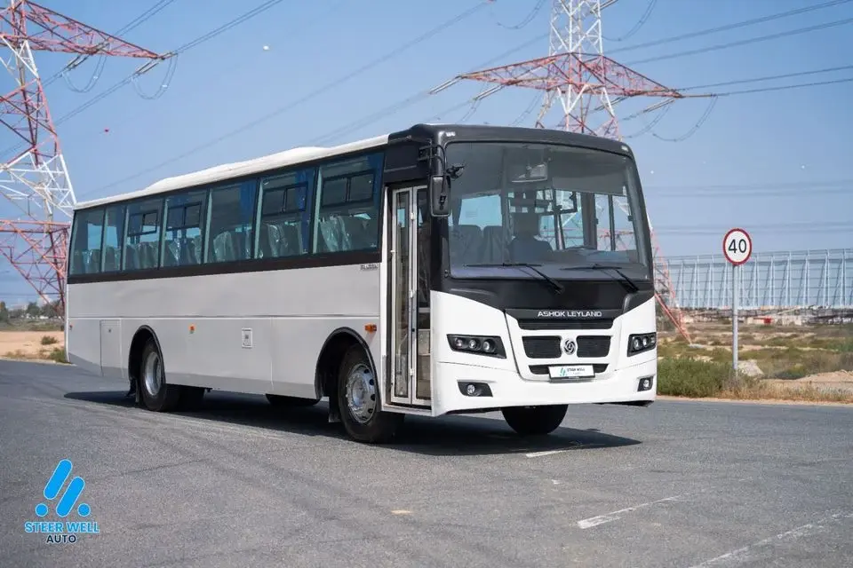 Ashok Leyland Falcon 63+1 Seater Bus 2025 GCC Specs 5 Speed-MT ABS Heavy Duty Passenger Bus