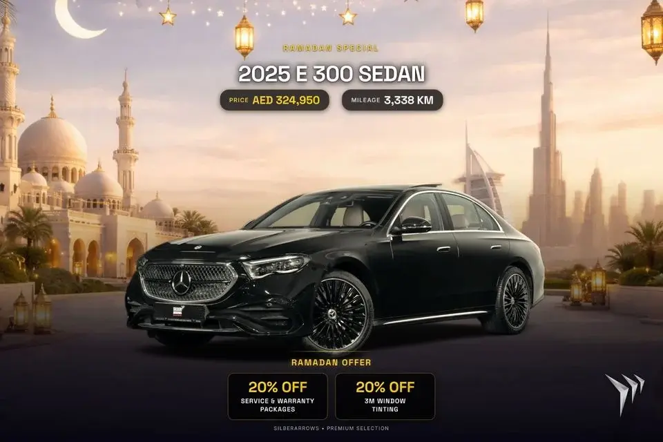 Mercedes-Benz E300 RAMADAN OFFER 0% Down Mercedes-Benz Service and Warranty Package AED 4,671 P/M