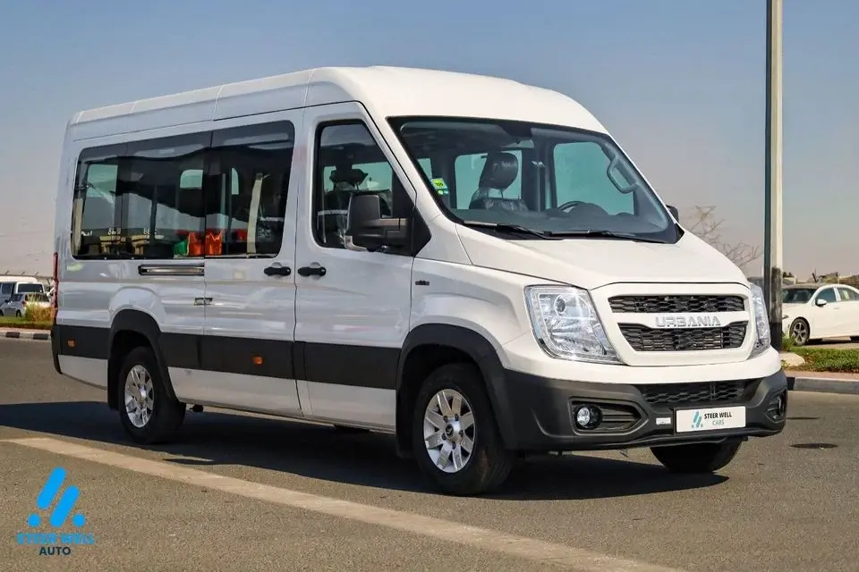 Force Urbania 2026 GCC Specs 14-Seater 2.6L Turbo DSL High Roof 5 Speed MT Passenger Van For Export