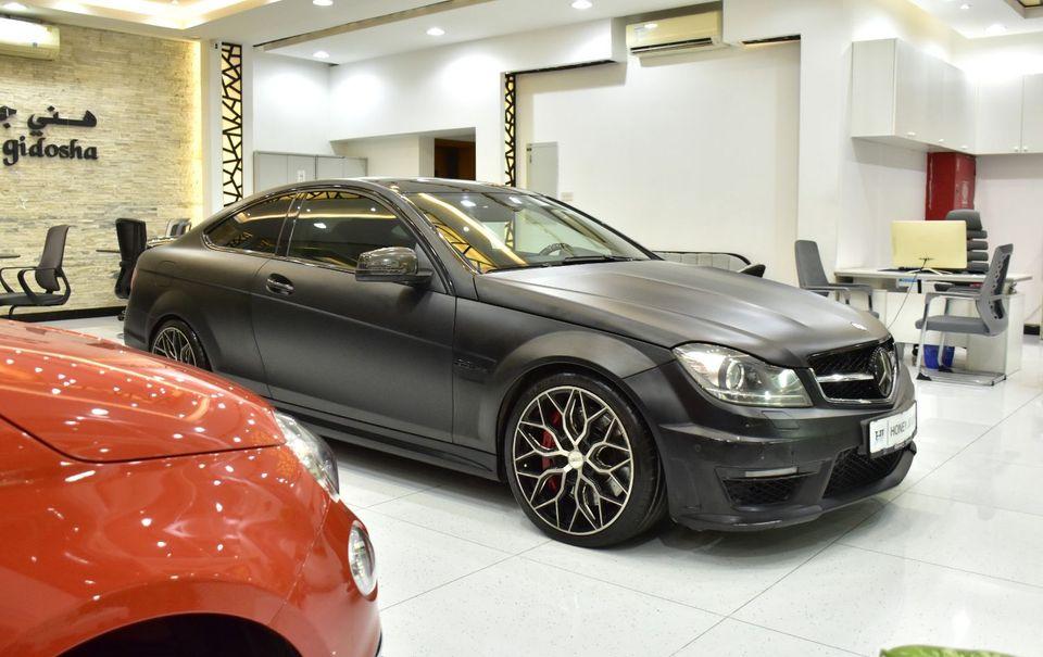 Mercedes-Benz C 63 AMG EXCELLENT DEAL for our Mercedes Benz C63 AMG ( 2013 Model ) in Black Color GCC Specs