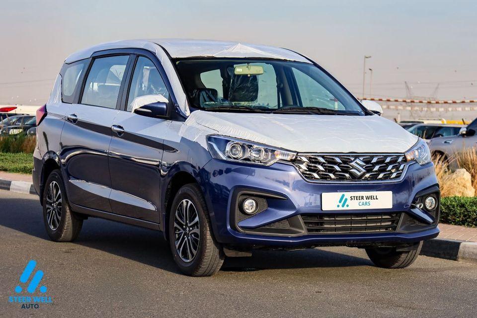 Suzuki Ertiga GLX 2026 GCC Specs 7-Seater Comfort Petrol AT 6 Airbags Oxford Blue Best Price