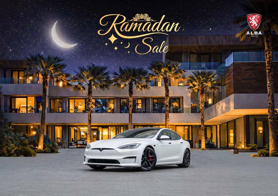 Tesla Model S Model S Plaid 5,268 P.M 0% Downpayment TESLA WARRANTY Ramadan Offer!