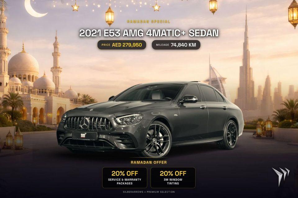 Mercedes-Benz E 53 AMG Gargash Warranty Service Package Available 0% Downpayment AED 3,952 P/M